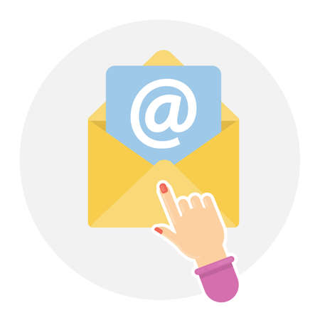 E-mail marketing concept.のイラスト素材