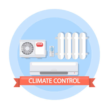 Climat control illustration.のイラスト素材