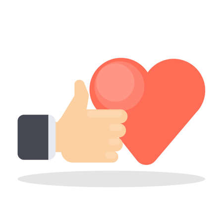 Like button concept.のイラスト素材