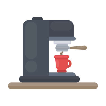 Isolated coffee machine.のイラスト素材