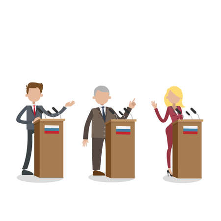 Debates on election.のイラスト素材