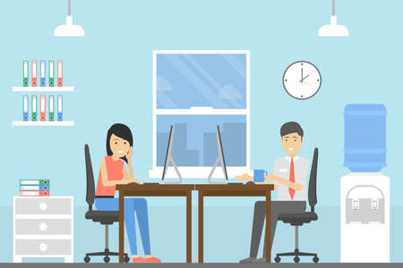 People at the office.のイラスト素材