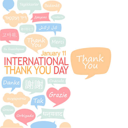 International Thank You Day.のイラスト素材