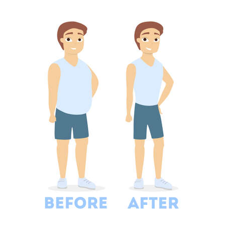 From fat to fit.のイラスト素材