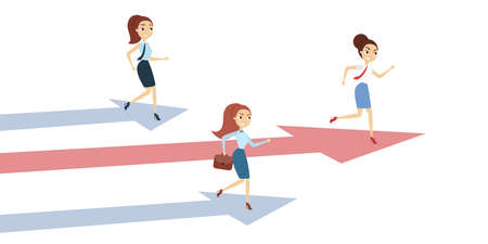 People on race.のイラスト素材