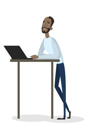 Isolated man manager.のイラスト素材