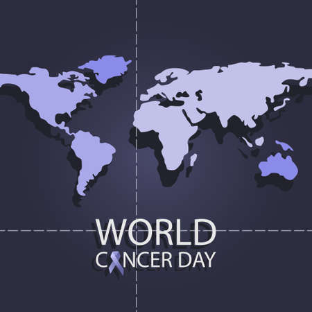 World cancer day. Day of diseases awareness.のイラスト素材