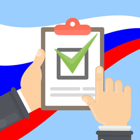 Tick mark ballot.のイラスト素材