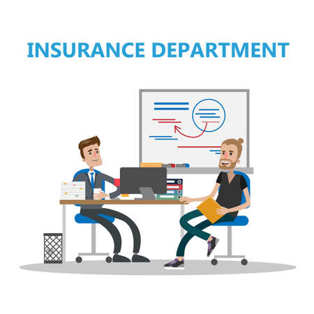 Bank insurance department.のイラスト素材