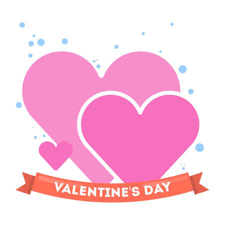 Happy valentines day.のイラスト素材