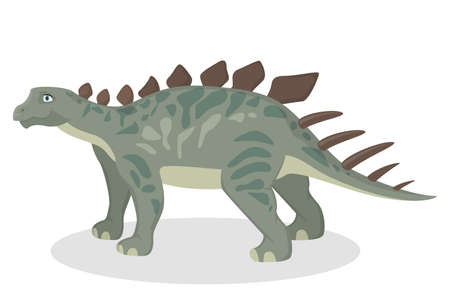 Kentrosaurus dinosaur isolated illustration.のイラスト素材