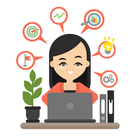 Marketing plan concept.のイラスト素材