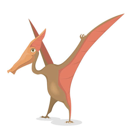 Pterosaur isolated dinosaur.のイラスト素材