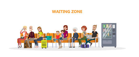 Airport waiting zone.のイラスト素材