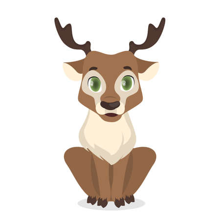 Isolated baby deer.のイラスト素材