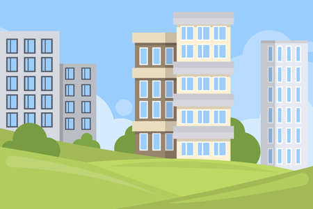 City buildings landscape.のイラスト素材