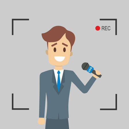 TV live report.のイラスト素材