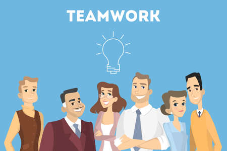People in team.のイラスト素材