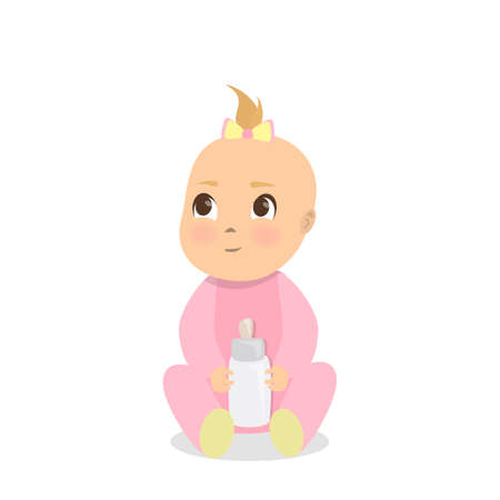 Cartoon baby image illustrationのイラスト素材