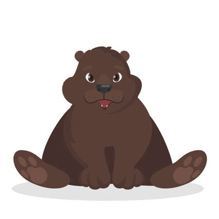 Isolated baby bear.のイラスト素材