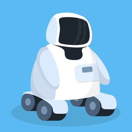 Future robot isolated illustrationのイラスト素材