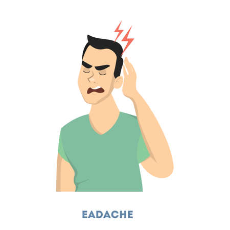 Man diabetes symptoms.のイラスト素材