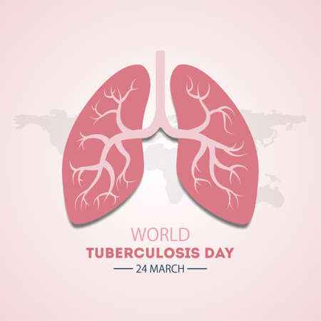World tuberculosis day poster design.のイラスト素材