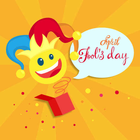 April fools day poster design.のイラスト素材