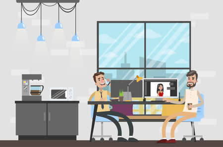 Photostudio interior room.のイラスト素材