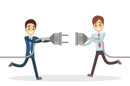 Business connection concept vector illustration.のイラスト素材
