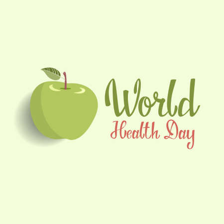 World health day poster vector illustration.のイラスト素材