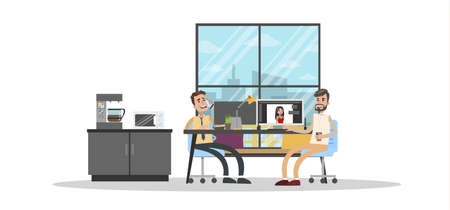 Photostudio interiors set.のイラスト素材