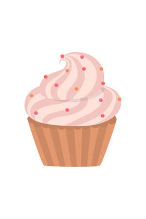 Sweet cupcakes set.のイラスト素材