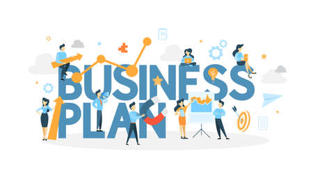 Business plan concept.のイラスト素材