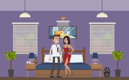 Motel city building.のイラスト素材