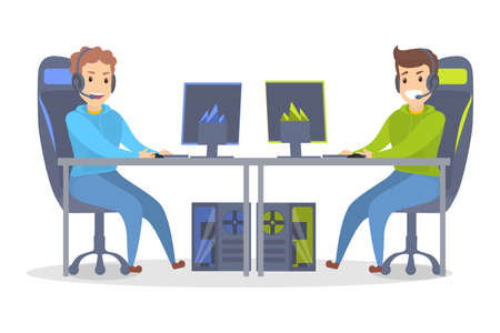 Cybersport playing set.のイラスト素材