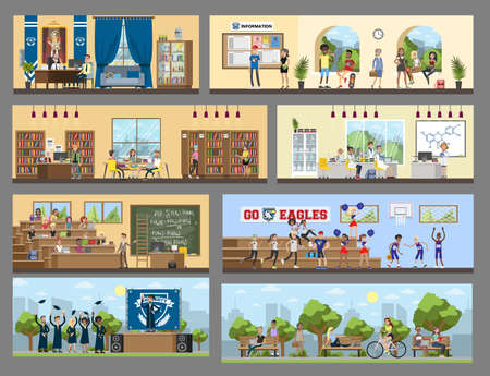 University city building.のイラスト素材