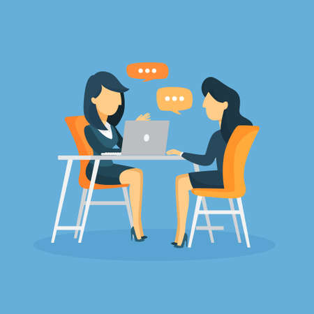 Business interview illustration.のイラスト素材