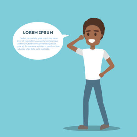 Isolated man speaker.のイラスト素材