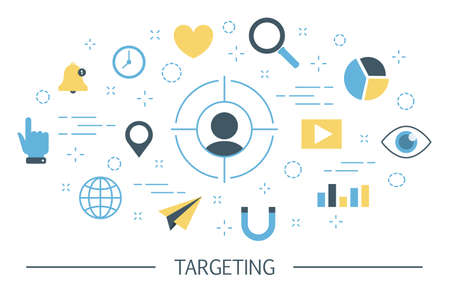 Targeting concept illustrationのイラスト素材