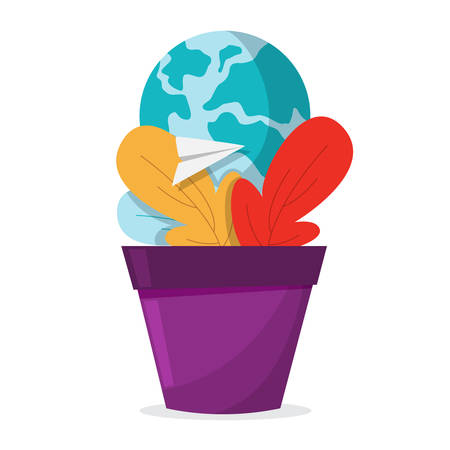 Save Earth concept. Decoration for Earth day bannerのイラスト素材