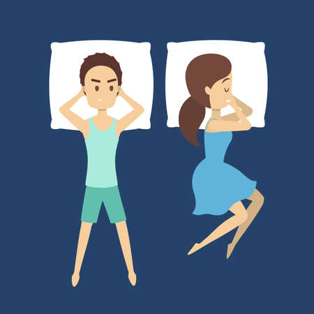 Couple with the problems in a relationshipのイラスト素材