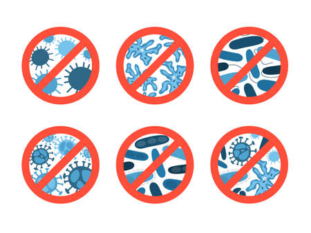 Antibiotic protection concept. Idea of medical treatmentのイラスト素材