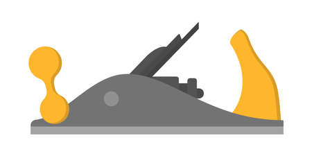 Wood plane tool. Equipment for carpentry workのイラスト素材