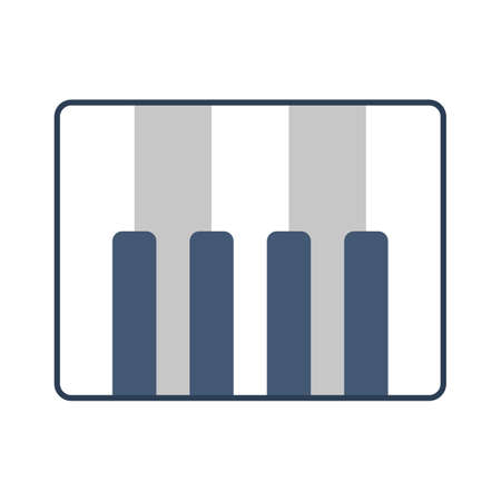 Piano icon. Idea of classical music, keyboard partのイラスト素材