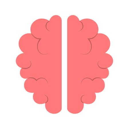 Brain icon. Symbol of intelligence and knowledge. Creative mind.のイラスト素材