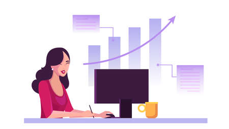 Stock market concept. Idea of finance investmentのイラスト素材