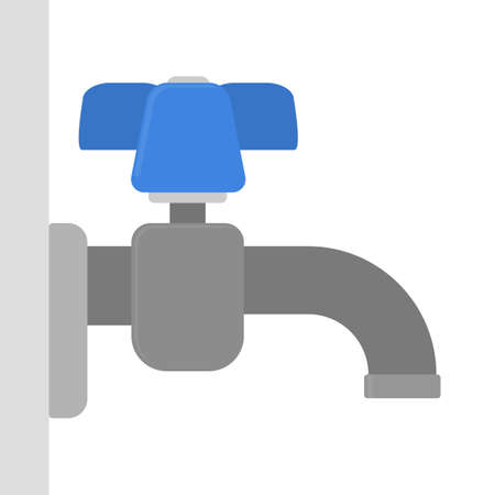 Faucet, kitchen and bathroom tap. Water tool.のイラスト素材