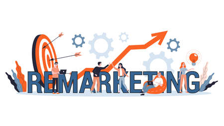 Remarketing concept illustration. Business strategy or campaign for salesのイラスト素材