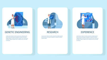Set of vector illustration of innovative healthcare.のイラスト素材